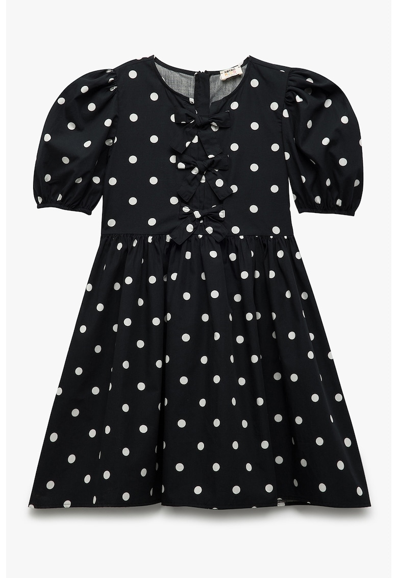 Rochie evazata cu model cu buline