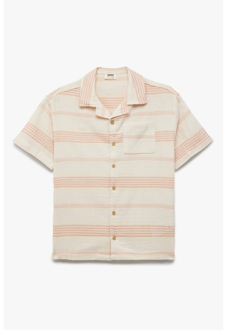 Camasa cu maneci scurte si model in dungi