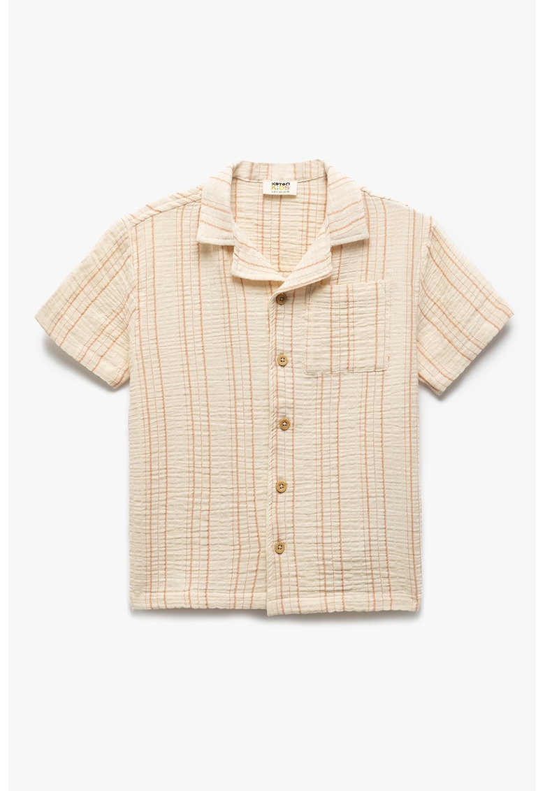 Camasa cu maneci scurte si model in dungi