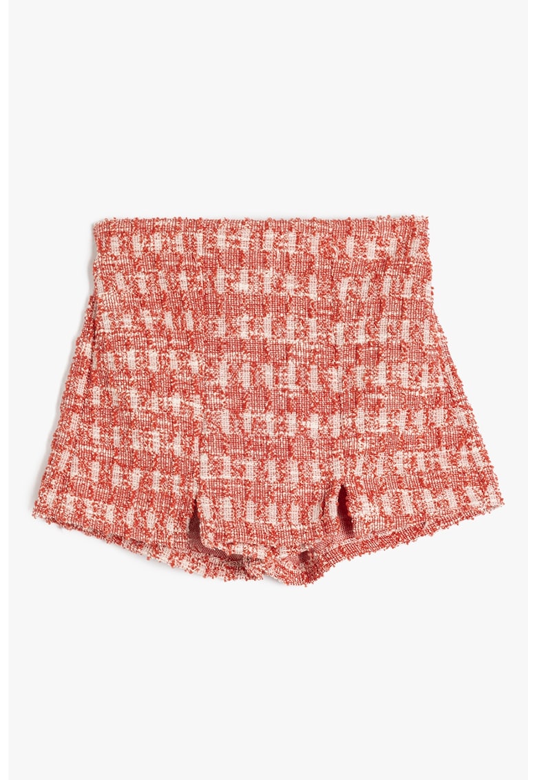 Fusta-pantalon cu model in carouri