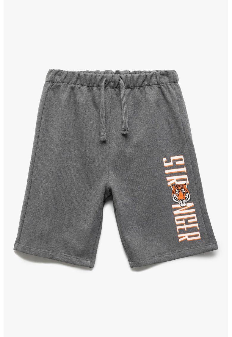 Pantaloni scurti cu imprimeu si snur