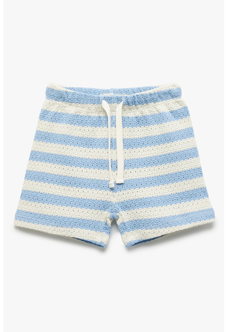 Pantaloni scurti cu snur si model in dungi