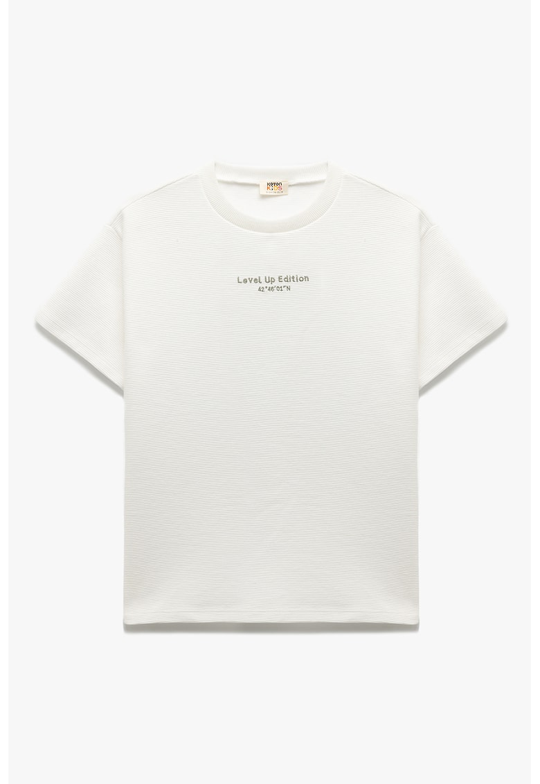 Tricou cu text - Alb