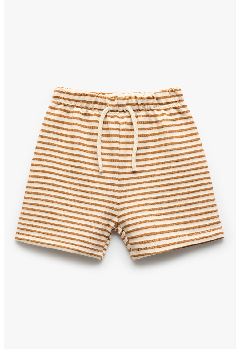 Pantaloni scurti cu snur si dungi