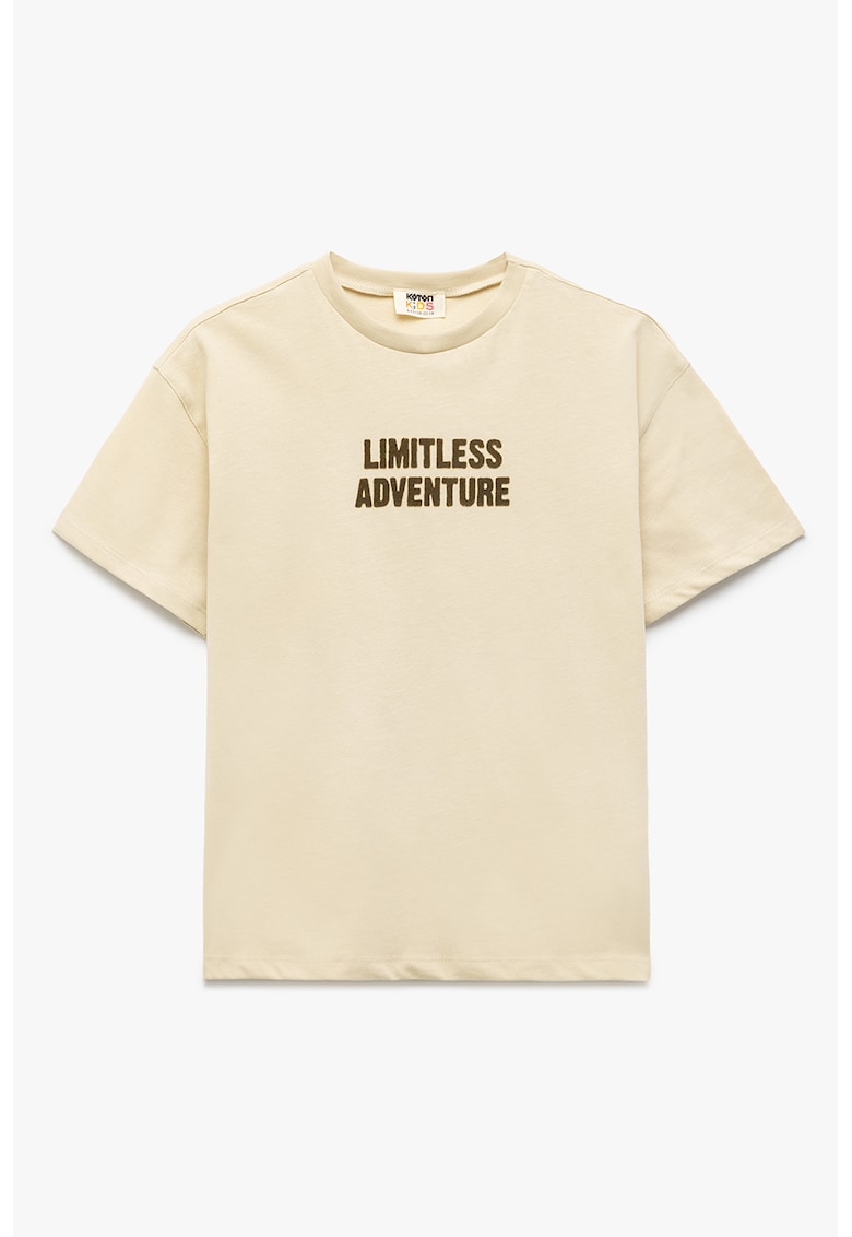 Tricou de bumbac cu text