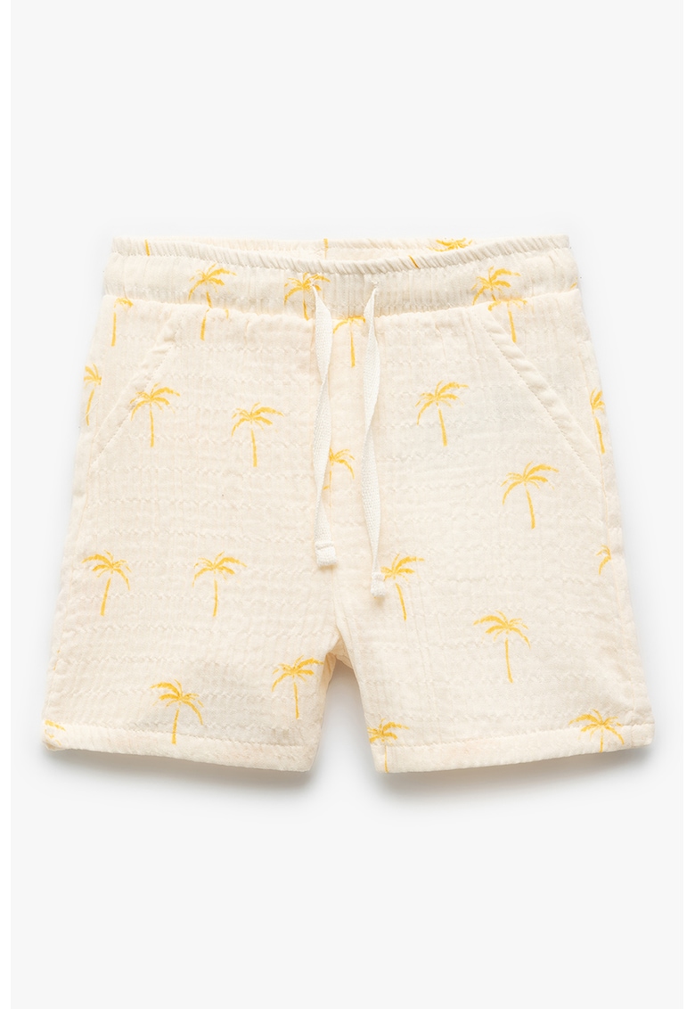 Pantaloni scurti cu snur si buzunare oblice