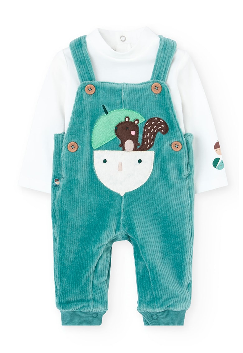 Set de body si salopeta striata - 2 Piese