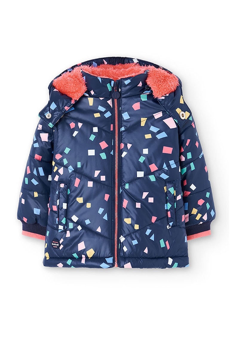 Geaca cu captuseala din material teddy si model