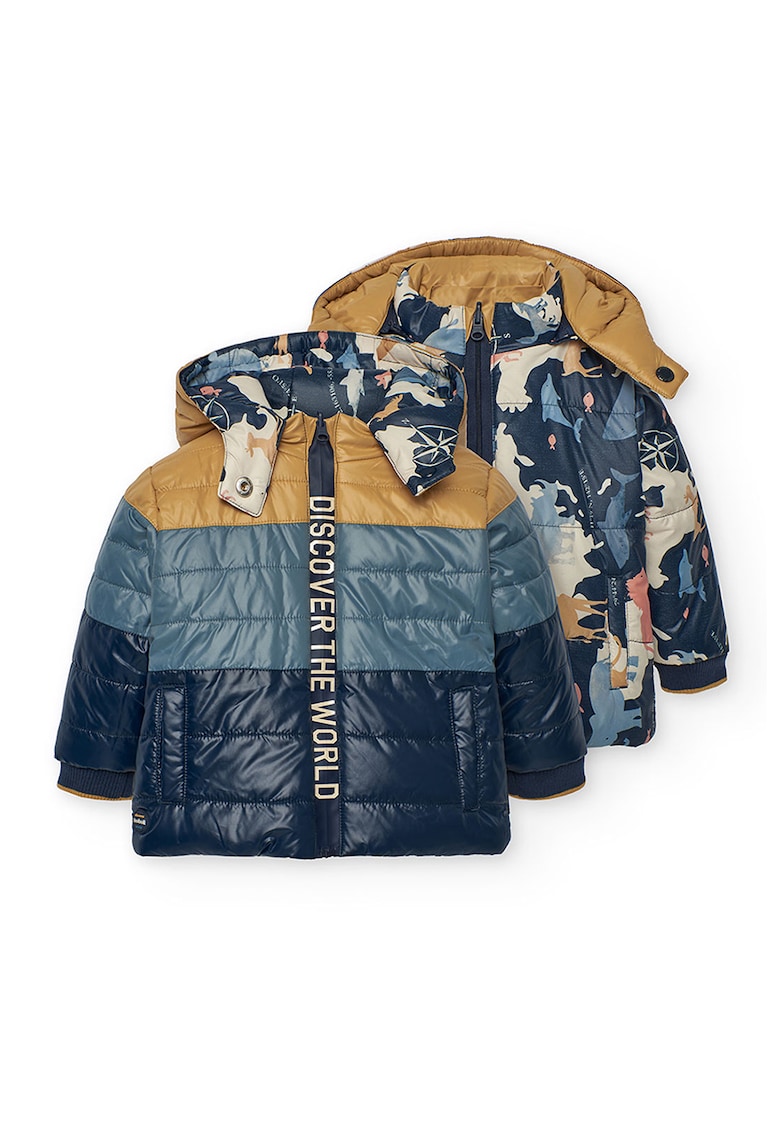 Geaca reversibila cu gluga