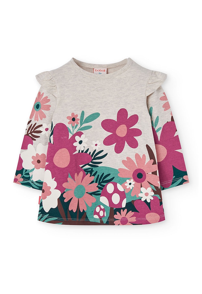 Rochie din bumbac cu model floral