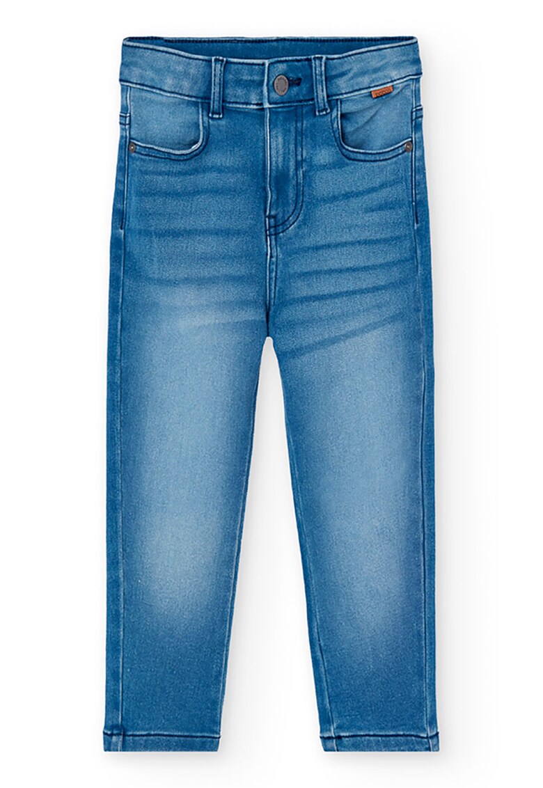 Blugi cu aspect decolorat - Albastru