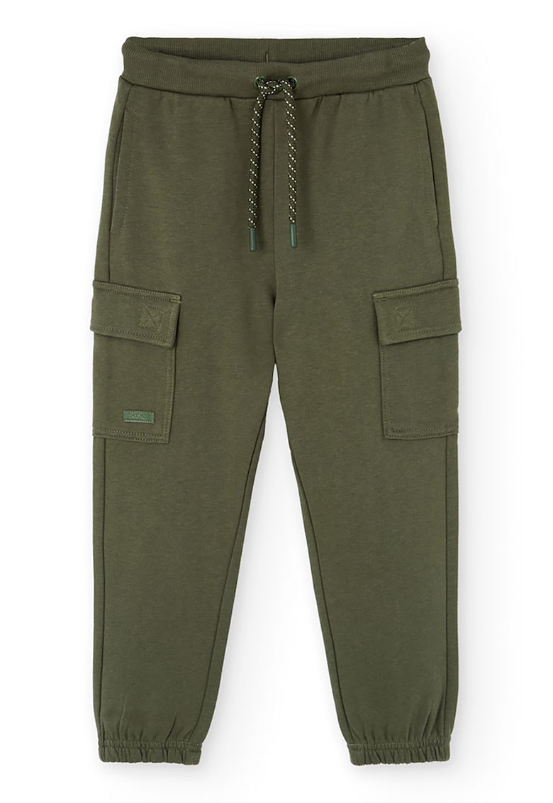 Pantaloni cargo cu snur in talie - Kaki