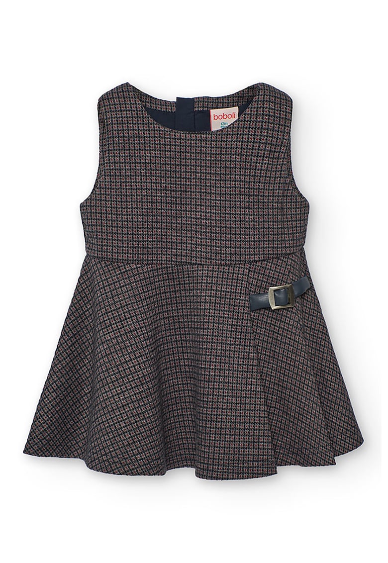 Rochie cu model in carouri - fara maneci