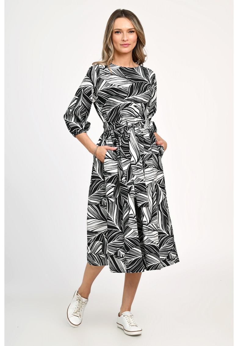 Rochie Dama - Leafy Black V312