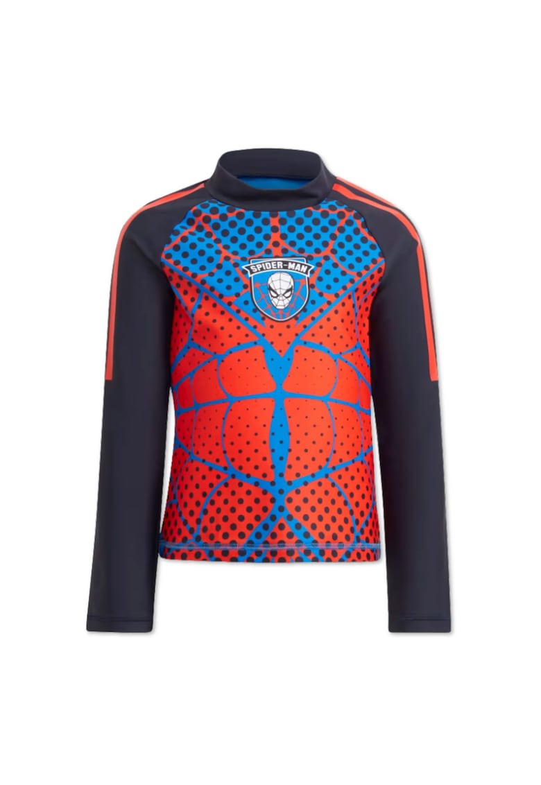 Bluza sport pentru copii -  imprimeu Spiderman - poliester - albastru/rosu -