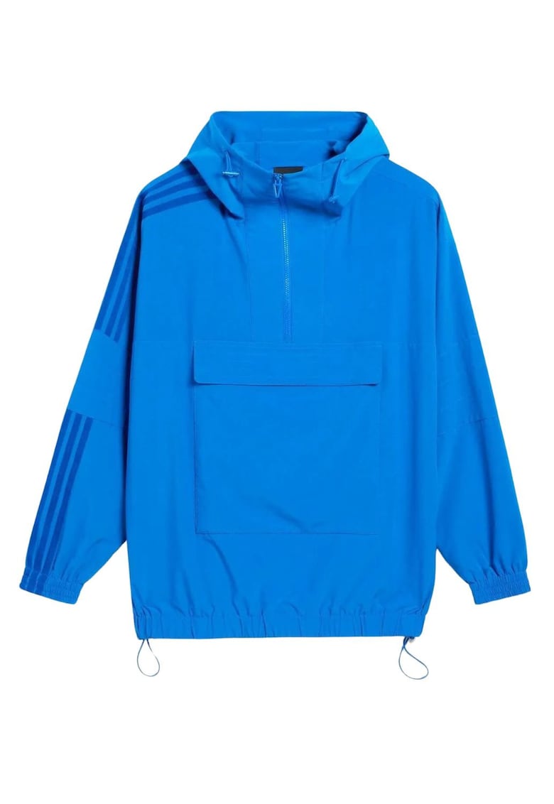 Jacheta unisex x Ivy Park - albastra - marimea S - design oversize - cu gluga - 73x65x56cm