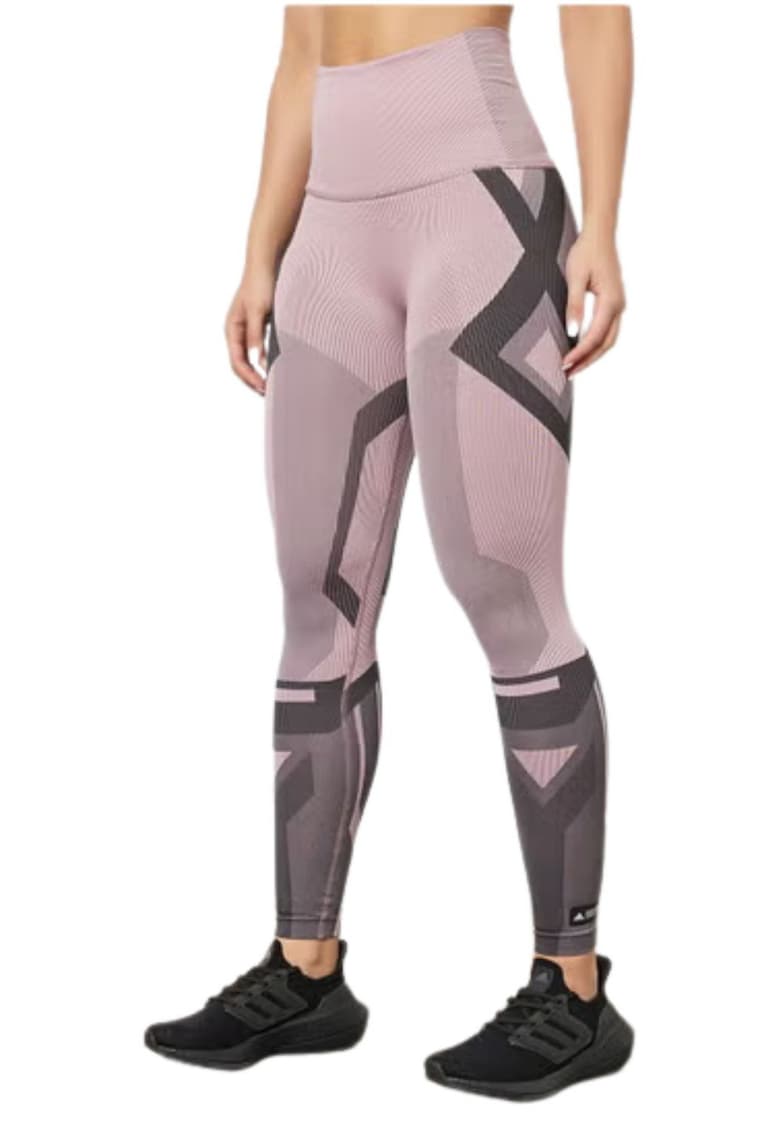 Colanti sport dama  poliamida/poliester/elastan - roz/gri -