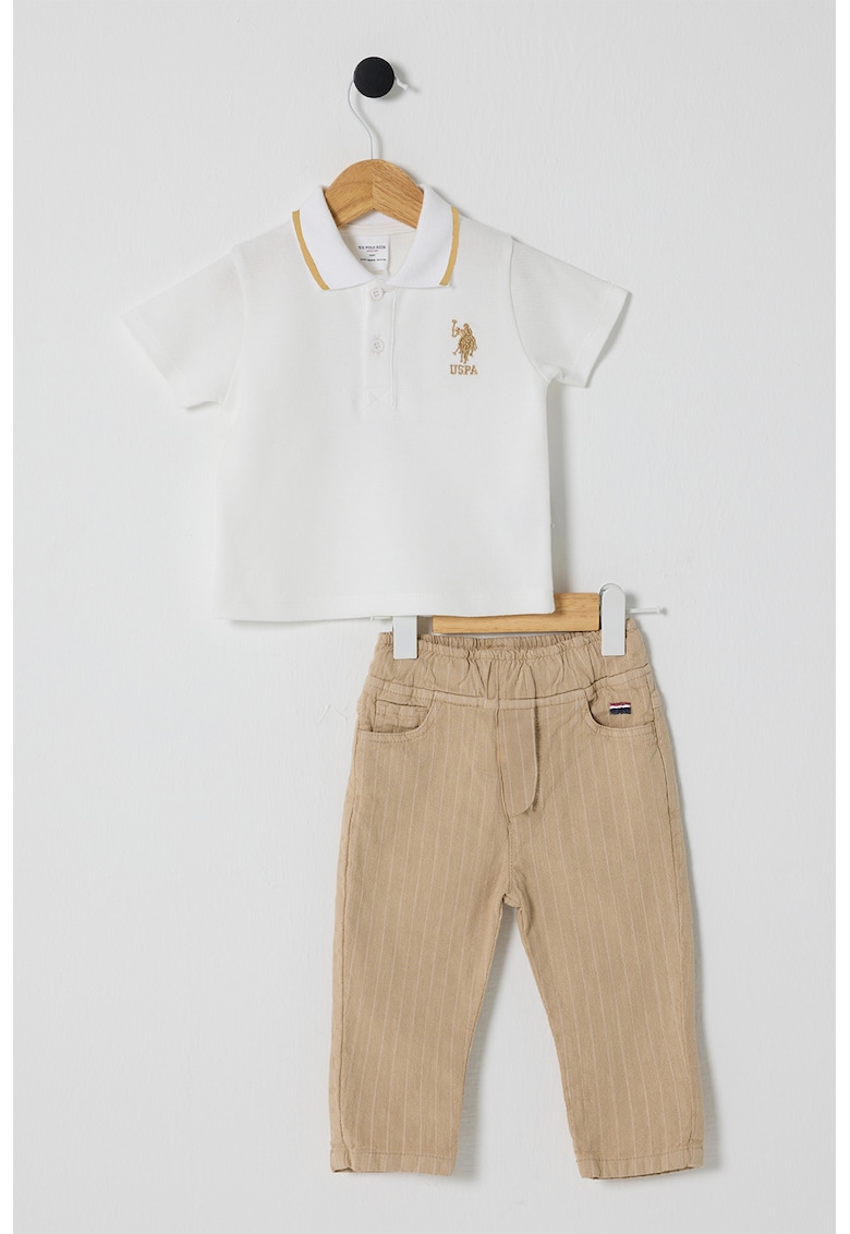 Set de tricou polo si pantaloni - 2 Piese