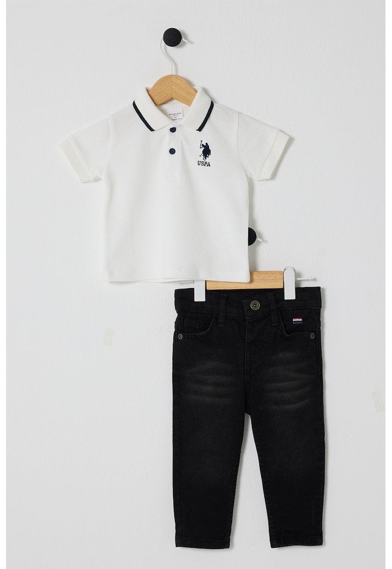 Set de tricou polo si blugi - 2 Piese