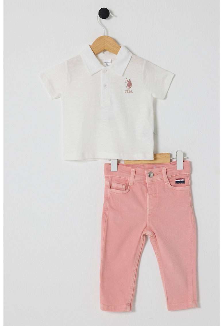 Set de tricou polo si blugi - 2 Piese