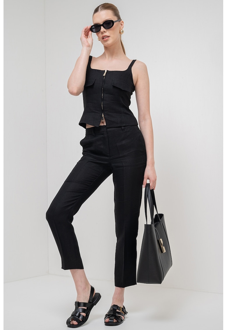 Top de in cu decolteu patrat