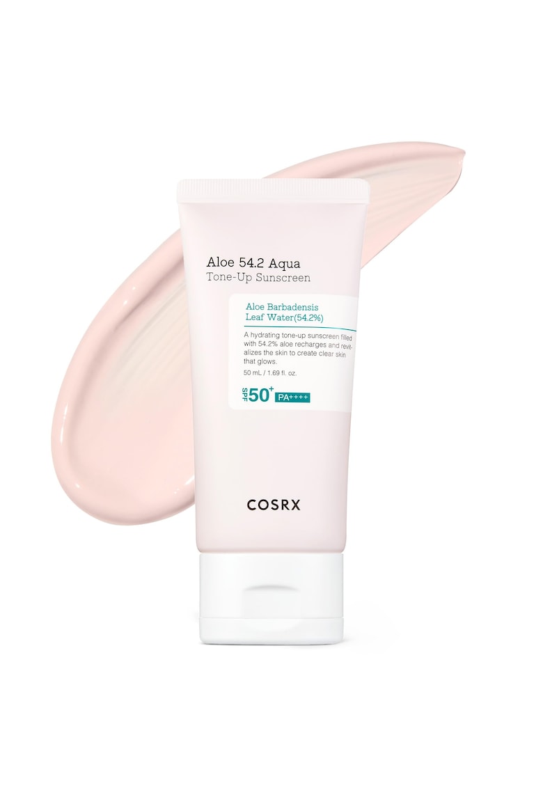 Crema de protectie solara Aloe 54.2 Aqua Tone-Up SPF 50 - non-grasa - pentru piele sensibila - 50ml