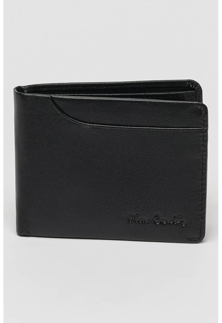 Portofel din piele cu logo discret