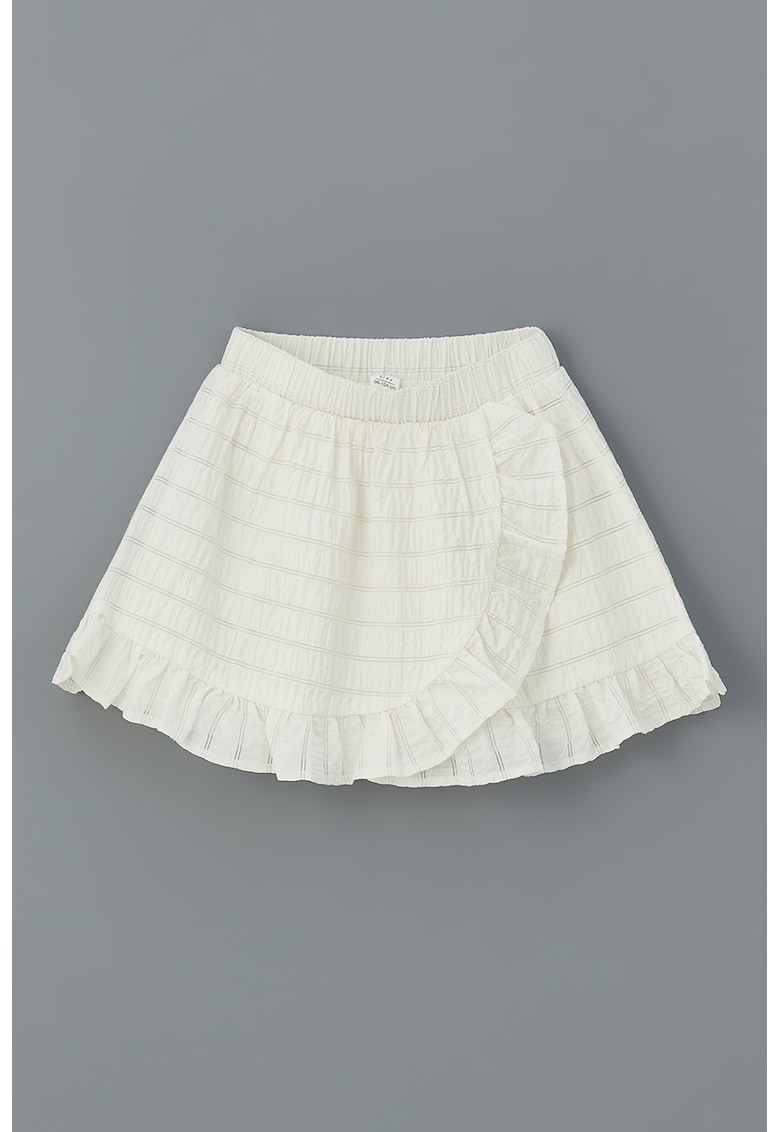 Fusta scurta drapata cu volane