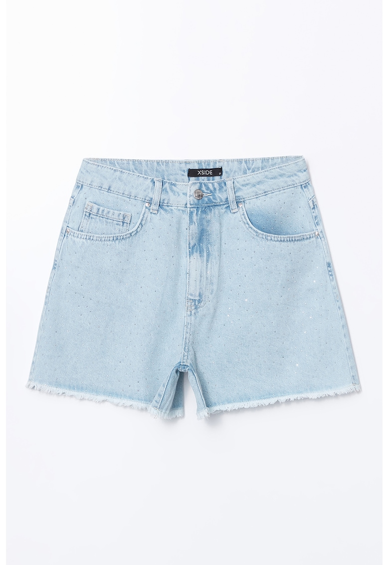 Blugi scurti cu croiala mom-fit