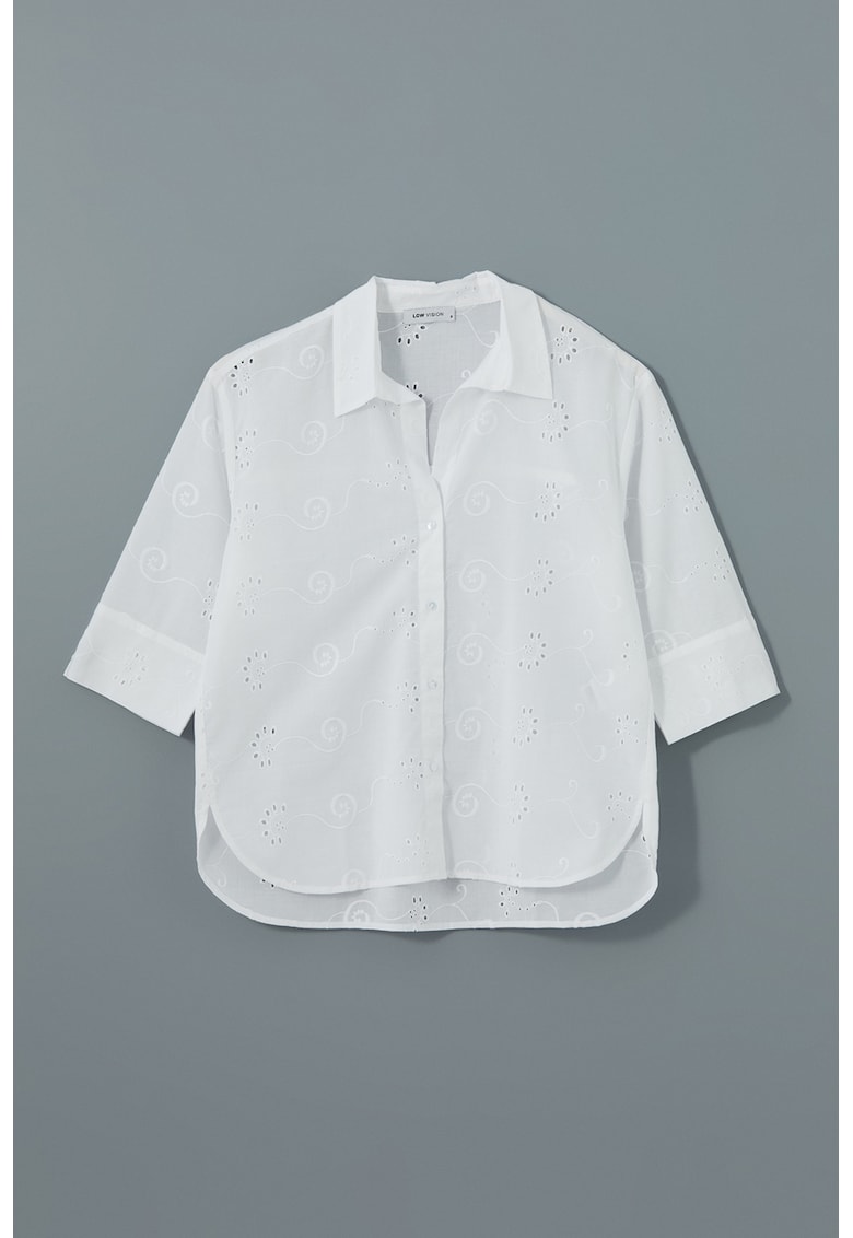 Camasa de bumbac cu perforatii