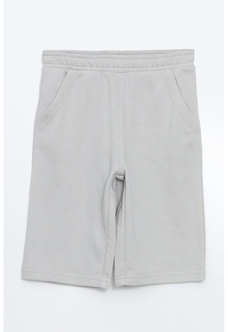 Pantaloni scurti din bumbac cu model uni