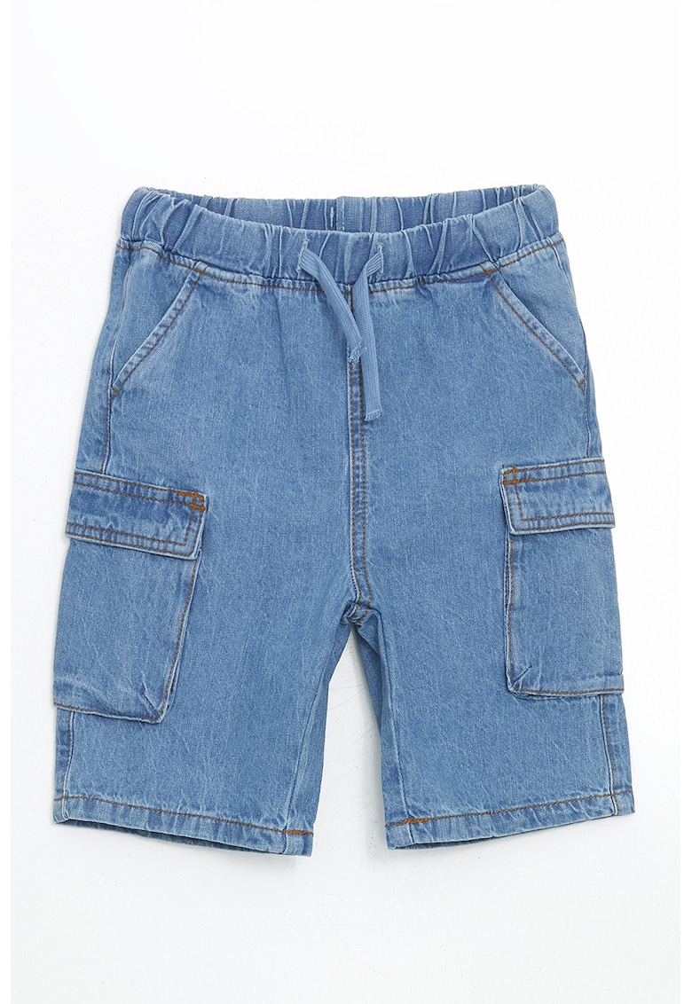 Bermude cargo din denim