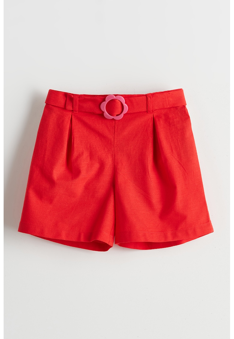 Pantaloni scurti cu pliuri