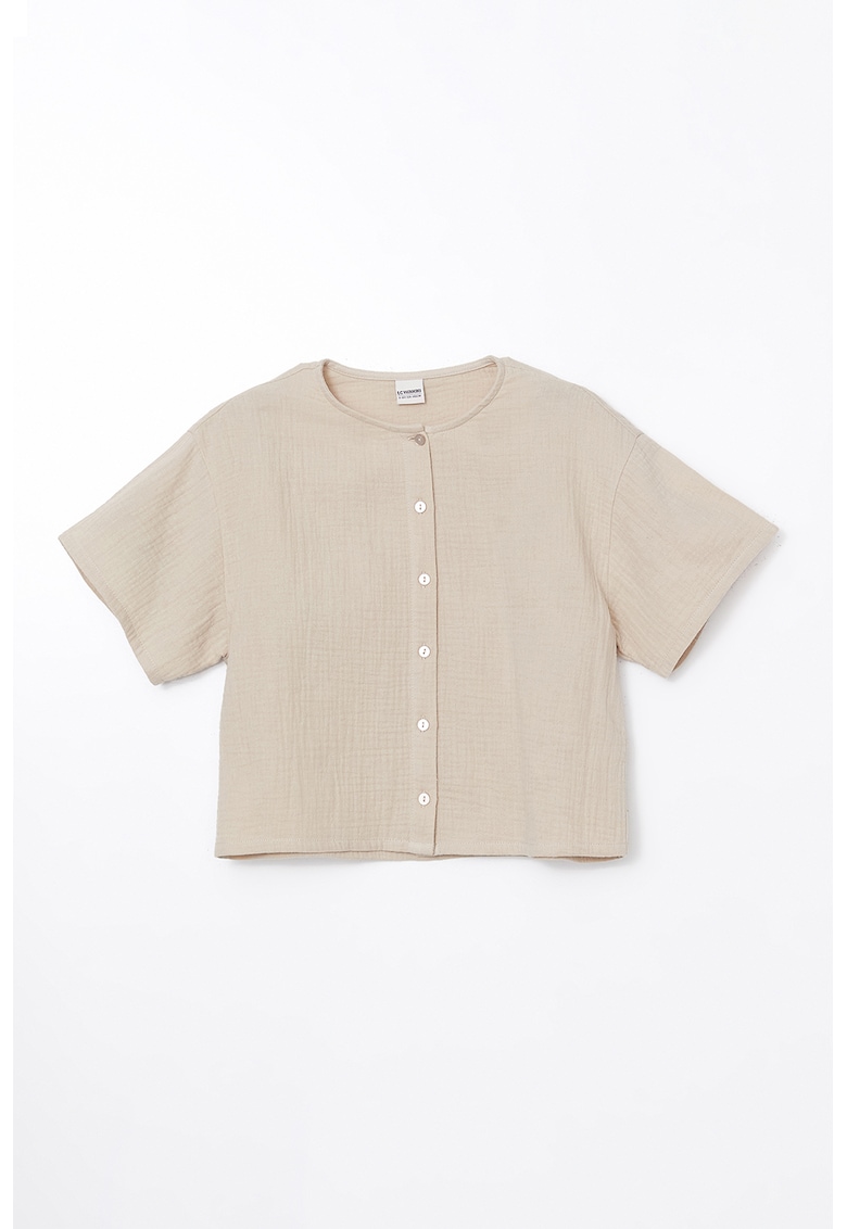 Bluza de bumbac cu nasturi