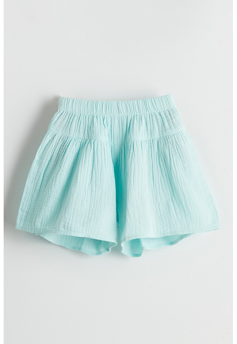 Pantaloni scurti uni cu talie elastica