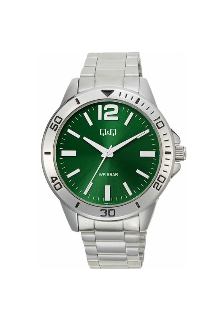 Ceas barbatesc Q28B-011PY - 44mm - argintiu - rezistent la apa 5 atm