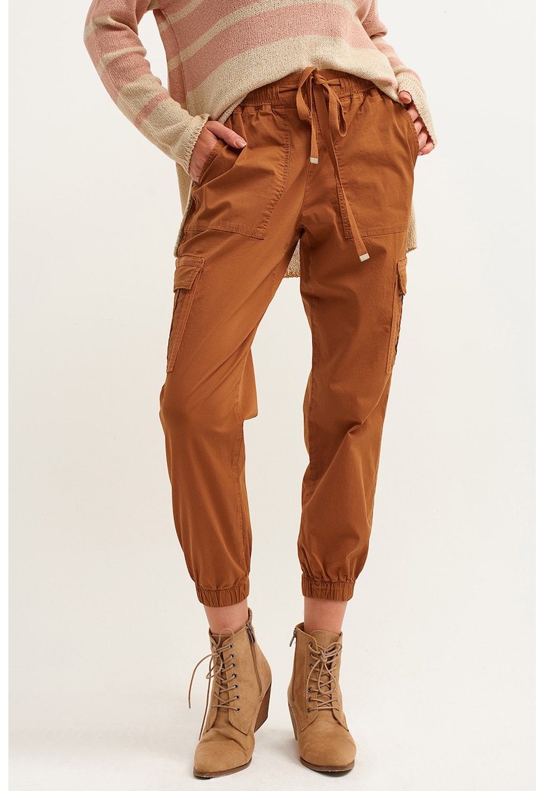 Pantaloni crop cargo