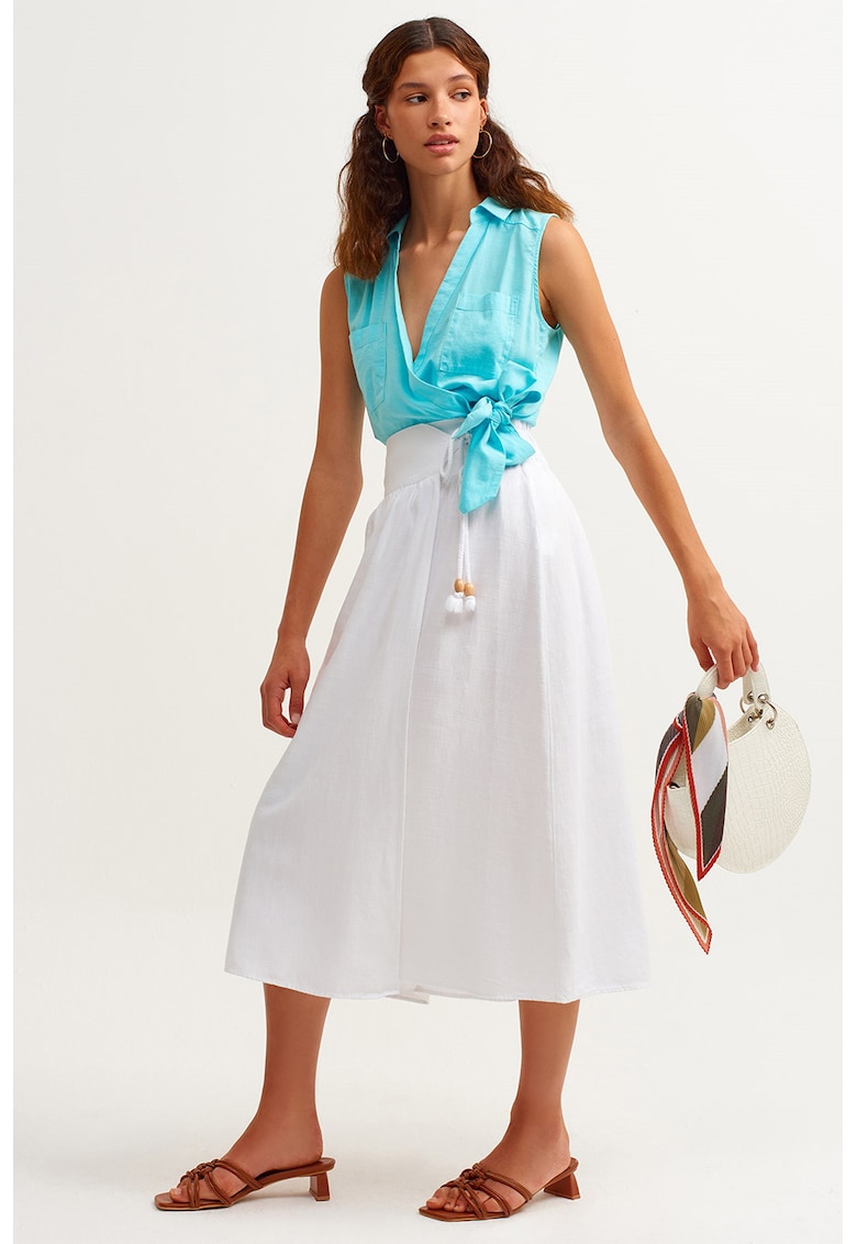 Fusta midi evazata Fusta midi evazata