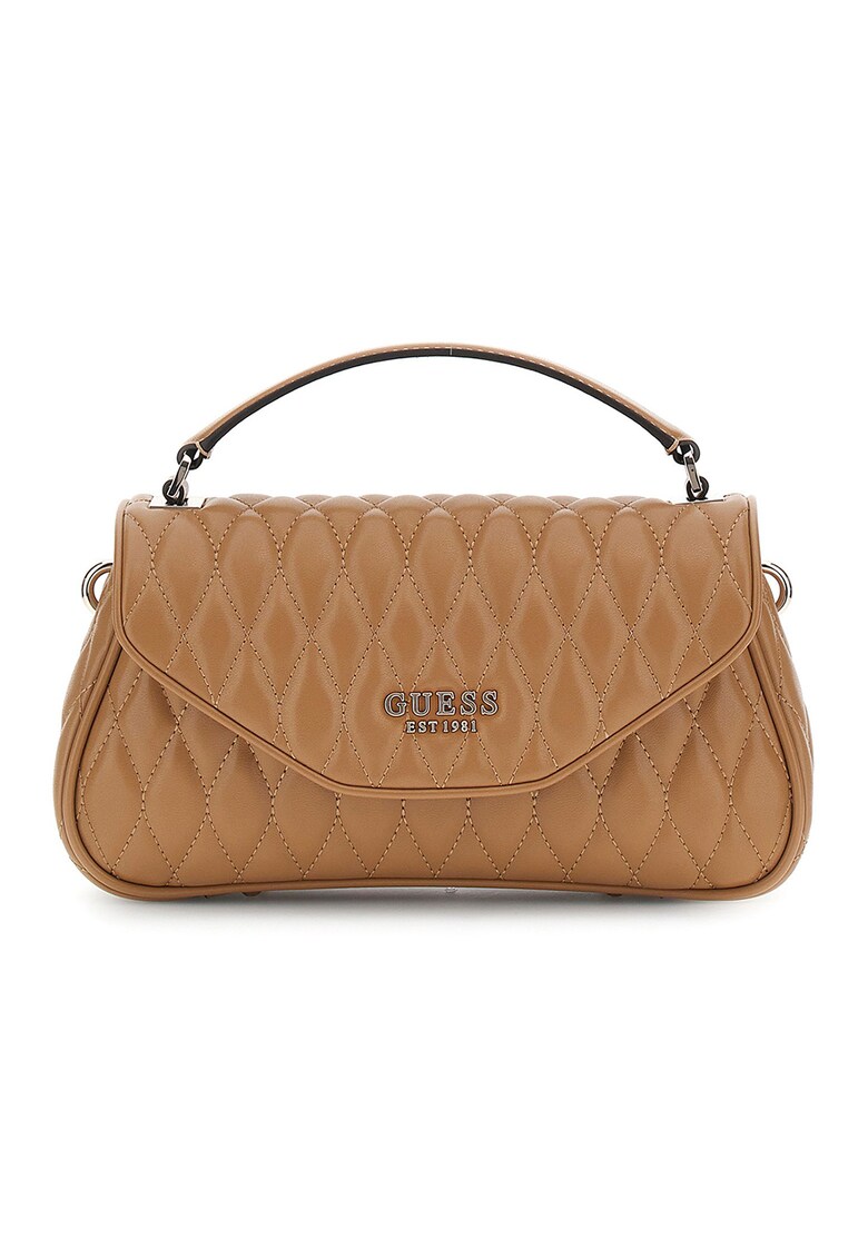 Geanta crossbody din piele ecologica cu aspect matlasat