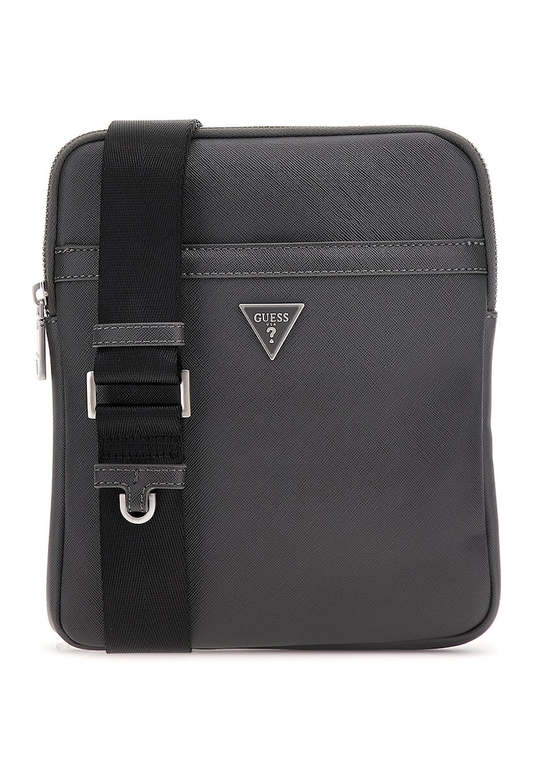 Geanta crossbody de piele ecologica cu logo Certosa