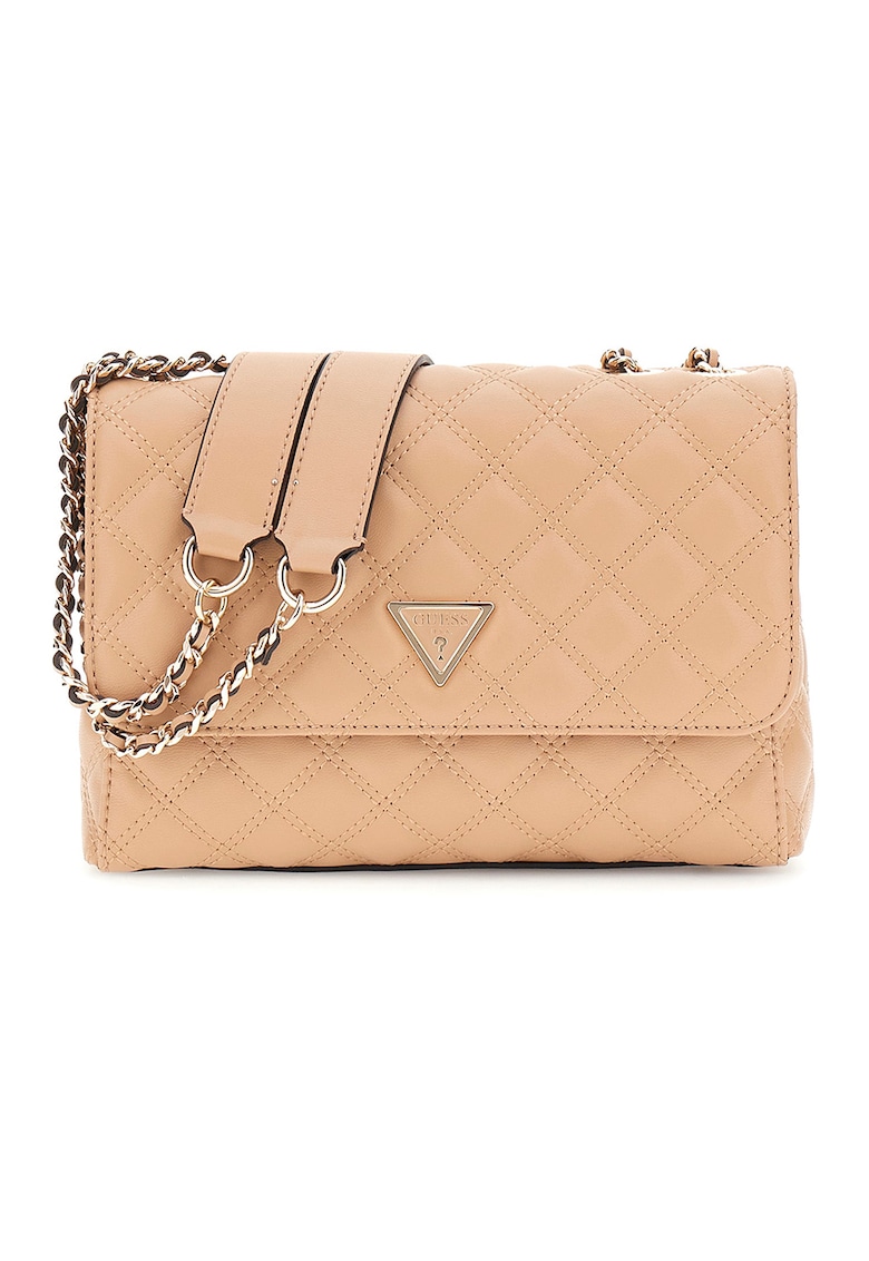 Geanta crossbody din piele ecologica cu aspect matlasat