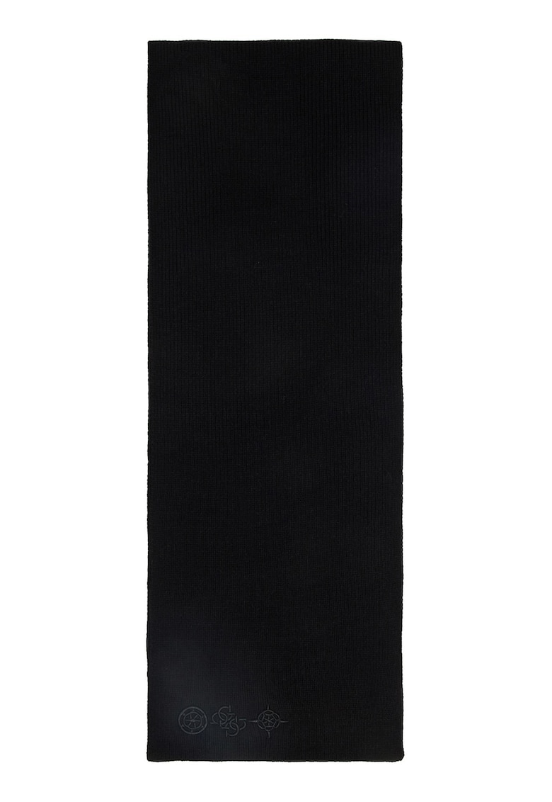 Fular din amestec de lana cu model monograma