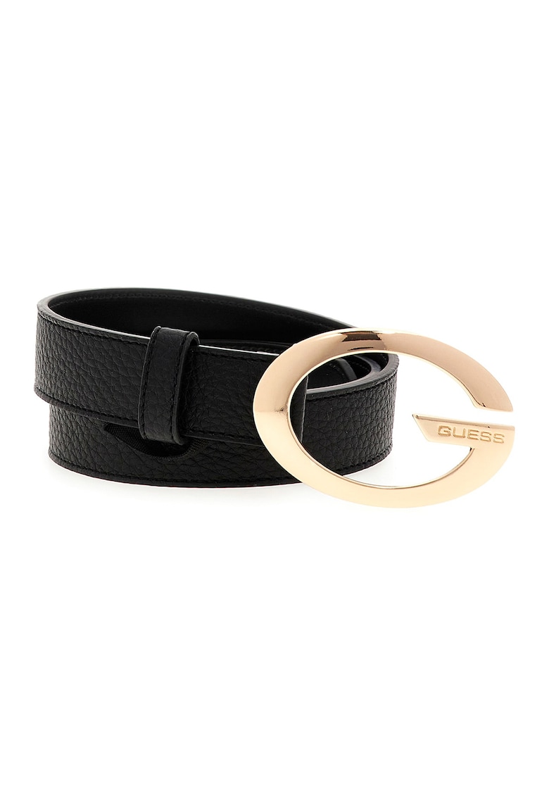 Guess Curea cu catarama cu nit Camden - Negru