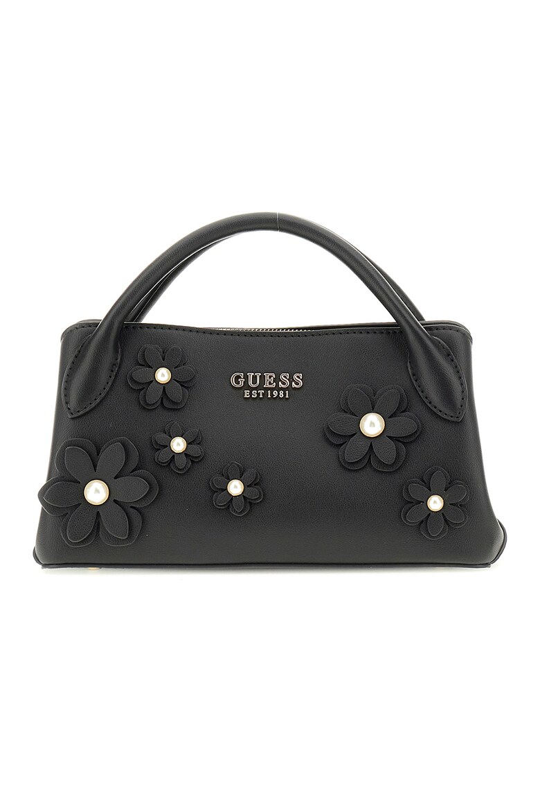 Geanta cu maner si detalii florale Zaria