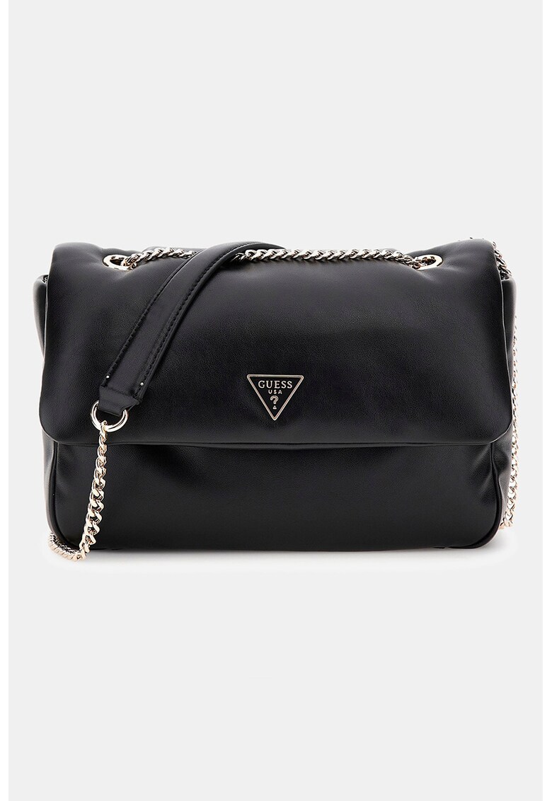 Geanta crossbody de piele ecologica cu bareta din lant