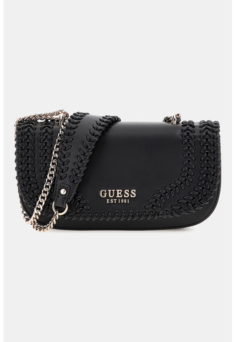Geanta crossbody din piele ecologica cu bareta din lant Geanta crossbody din piele ecologica cu bareta din lant