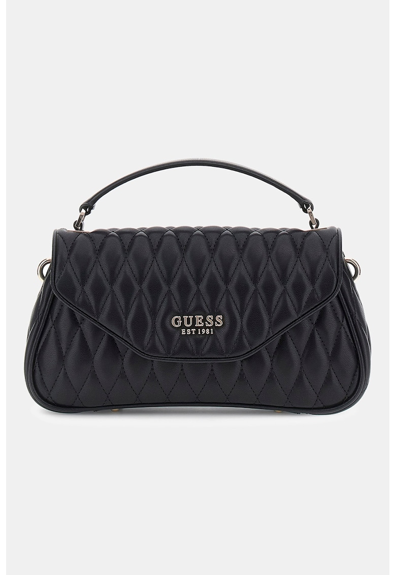 Geanta crossbody din piele ecologica cu aspect matlasat