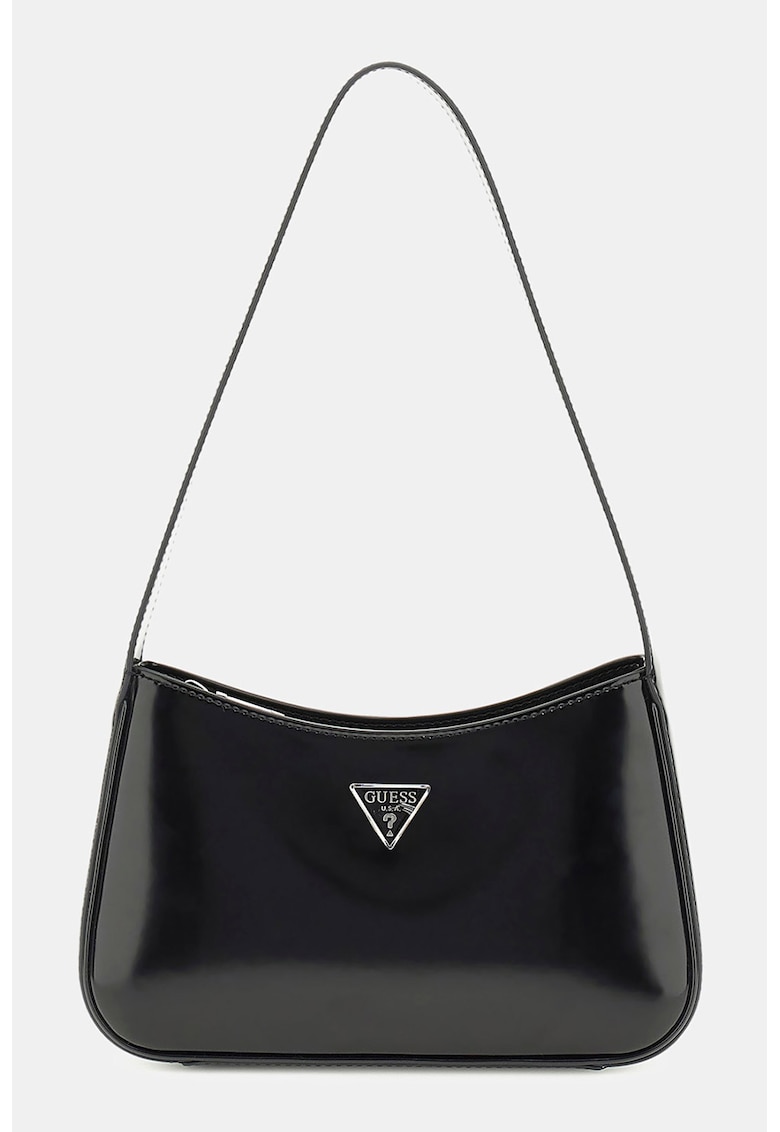 Geanta din piele ecologica cu maner si detaliu cu logo metalic