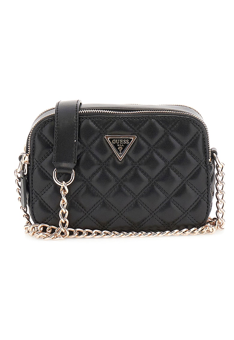 Geanta crossbody din piele ecologica cu aspect matlasat