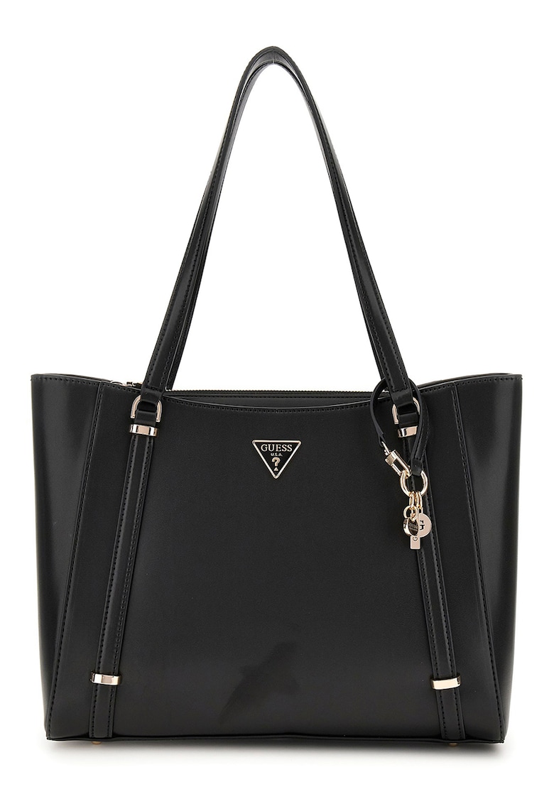 Geanta shopper din piele ecologica cu logo metalic